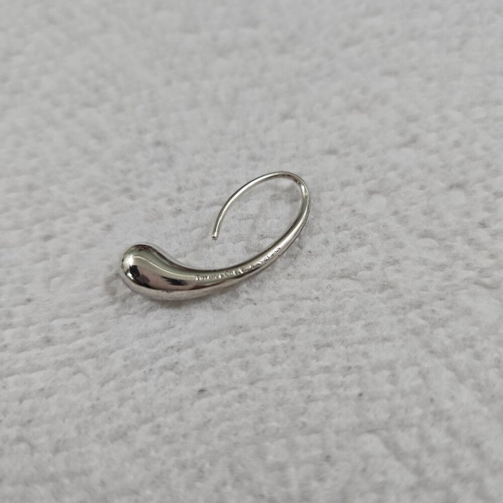 Tiffany & Co Elsa Peretti teardrop sterling silver earrings - Picture 3 of 5